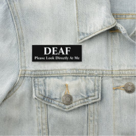 Etiqueta De Nome Deaf or Hard of Hearing