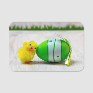 Etiqueta De Nome Decoração da Páscoa - Ovos e pintinhos de Pásc