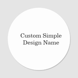 Etiqueta De Nome Design Personalizado 3" Redondo