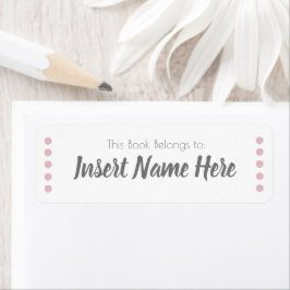 Etiqueta de Nome do Livro