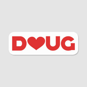 Etiqueta De Nome Doug Love