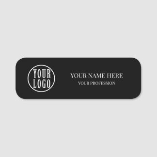 Etiqueta De Nome Elegant custom Logo Employee magnetic, safety pin