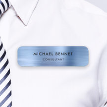 Elegante Azul Metálico Profissional Empresarial