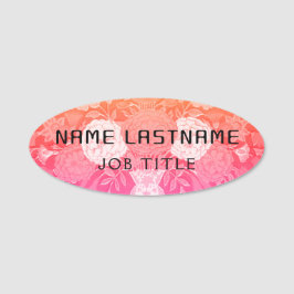 Etiqueta De Nome Elegante estético de Funcionarios de Funcionário d