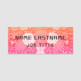 Etiqueta De Nome Elegante estético de Funcionarios de Funcionário d