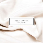 Etiqueta De Nome Elegante Moderno Minimalista<br><div class="desc">Nome de etiqueta minimalista moderno e elegante. Perfeito para muitos profissionais.</div>