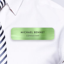 Elegante Placa de Identificação Profissional Empre