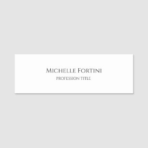 Etiqueta De Nome Elegante Simples Minimalista Simples