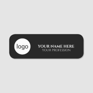 Etiqueta De Nome Emblema de logotipo de círculo mínimo nome do logo