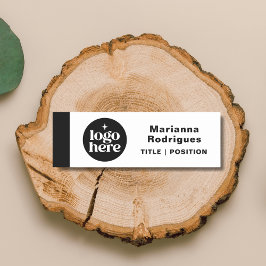 Etiqueta De Nome Employee Business Logo Magnetic Safety Pin