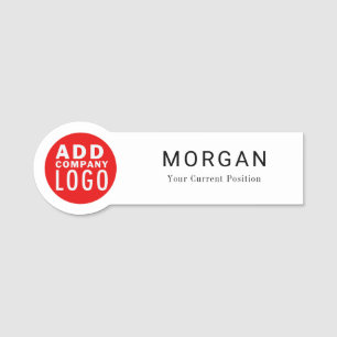 Etiqueta De Nome Empresa Logotipo Personalizado Funcionário Equipe