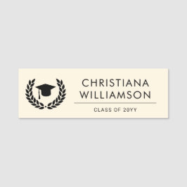 Etiqueta De Nome Escolas Personalizadas e Formandos Elegantes