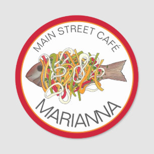 Etiqueta De Nome Escovitch Fish Jamaican Caribe Cuisine Comida