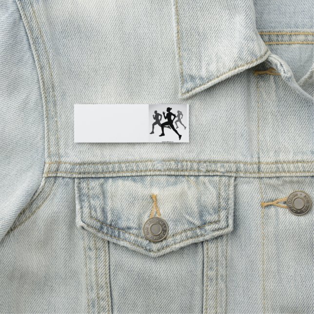 Etiqueta De Nome Esportes Competitivos da Maratona (In Situ)