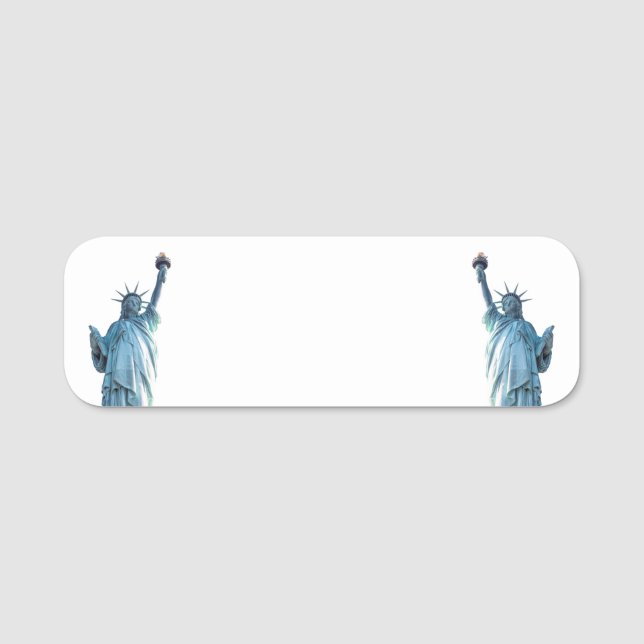 Etiqueta De Nome Estátua da liberdade (Frente)
