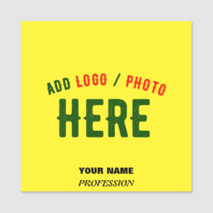 ETIQUETA DE NOME ESTILO MODERNO MARCA VERIFICADA AMARELO BRILHANTE