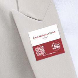 Etiqueta De Nome Experiência da empresa de logotipos QR-Code de eve