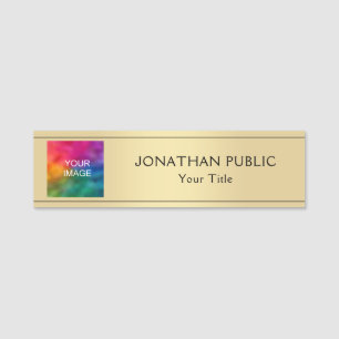 Etiqueta De Nome Faça Upload Personalizado De Sua Foto Ou Logotipo