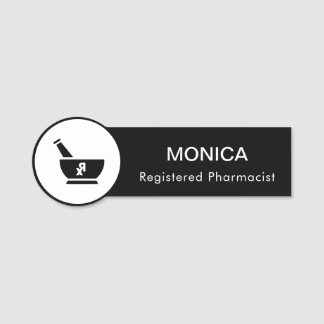 Etiqueta De Nome Farmacêutico de Logotipo Farmacêutico RX Nome de e