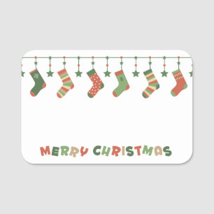 Etiqueta De Nome Feliz natal