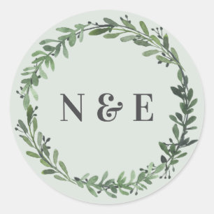 etiqueta de nome floral do casamento da aguarela