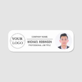 Etiqueta De Nome Foto do profissional de logotipo corporativo