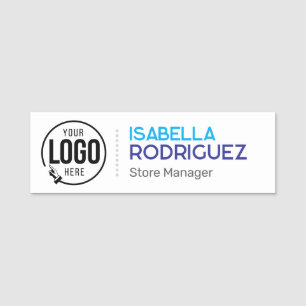 Etiqueta De Nome Funcionário da Empresa Magnética Personalizar Pers