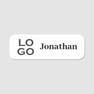 Etiqueta De Nome Funcionário de logotipo da empresa ou da empresa