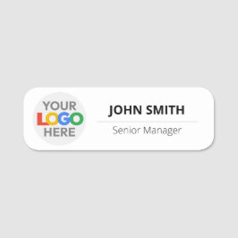 Etiqueta De Nome Funcionário de logotipo personalizado - Pino magné