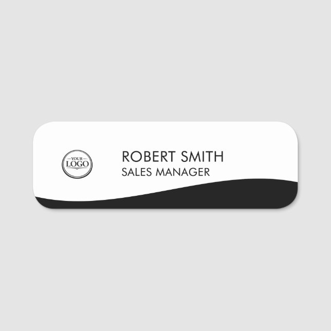 Etiqueta De Nome Funcionário Personalizado (Frente)
