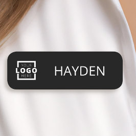 Etiqueta De Nome Funcionarios básico de logotipo de empresa persona