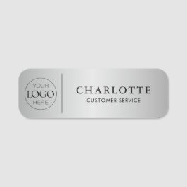 Etiqueta De Nome Funcionarios de Funcionários do Escritório de Logo