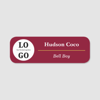 Etiqueta De Nome Funcionários de Hotel com Logotipo Personalizado M
