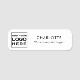 Etiqueta De Nome Funcionários personalizados para logotipos de negó