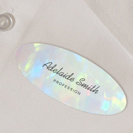 Etiqueta De Nome fundo de foto opal