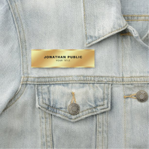 Etiqueta De Nome Glamor Modelo Elegante Moderno Personalizado Doura