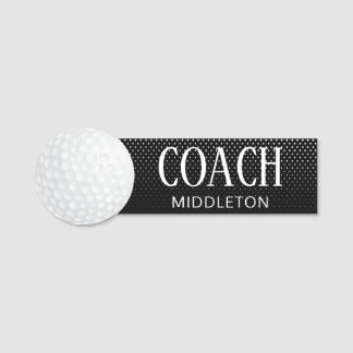 Etiqueta De Nome Golfe