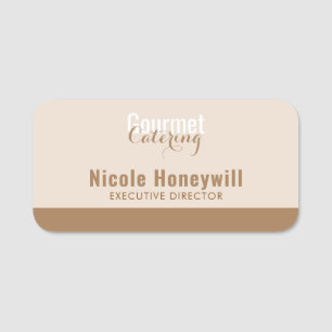 Etiqueta De Nome Gourmet Catering