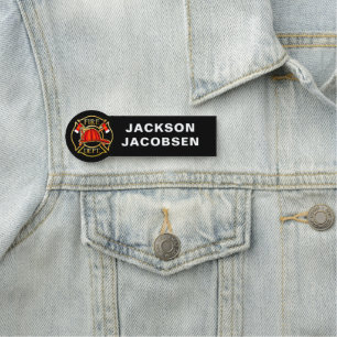 Etiqueta De Nome Helmet e Axes Black