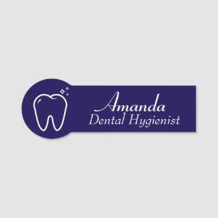 Etiqueta De Nome Higienista Dental