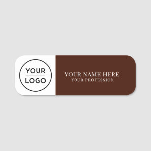 Etiqueta De Nome Ímã de funcionário com logotipo personalizado eleg
