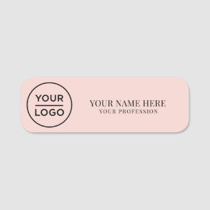 Etiqueta De Nome Ímã de funcionário com logotipo personalizado eleg