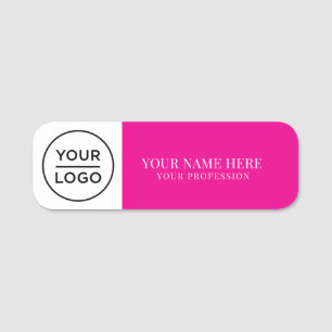 Etiqueta De Nome Ímã de funcionário com logotipo personalizado eleg