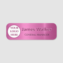 Etiqueta De Nome Ímã de Funcionário com Logotipo Personalizado ou B