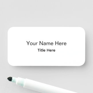 Etiqueta De Nome Ímã de Funcionário Profissional Personalizado