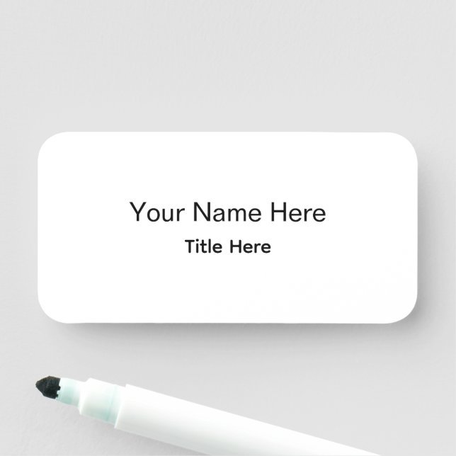 Etiqueta De Nome Ímã de Funcionário Profissional Personalizado (In Situ)