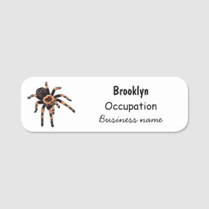 Etiqueta De Nome Imagem do desenho de Tarantula