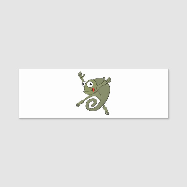 Etiqueta De Nome Incrível Chameleon (Frente)
