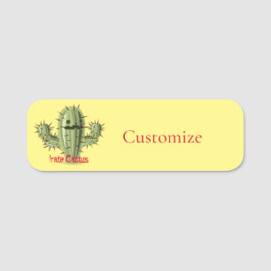 Etiqueta De Nome Irate Rapidamente Cactus Thunder_Cove