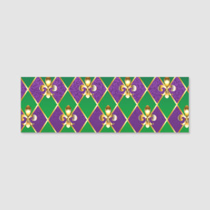 Etiqueta De Nome Jewelry Background Mardi Gras